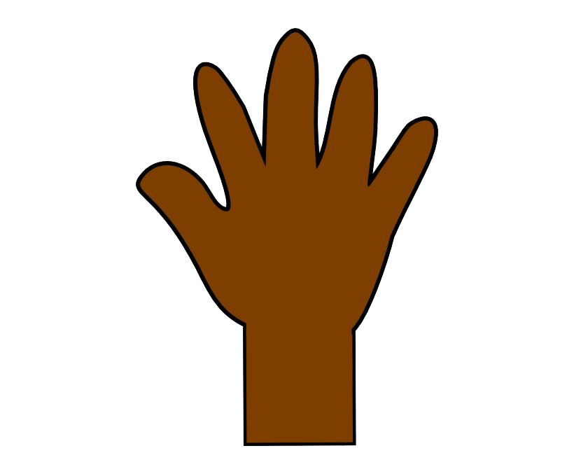 illustration of a raised hand