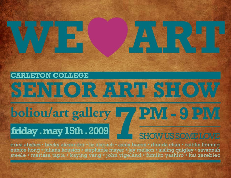 We ♥ Art: 2009 Senior Art Show