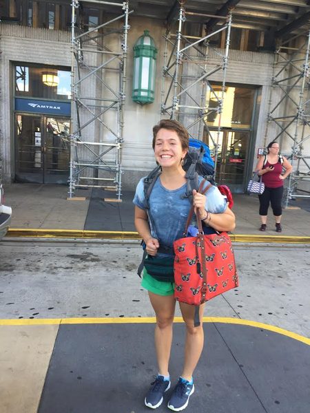Emma at the Train Station!