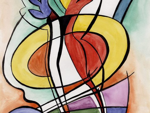 Abstract image of dancing