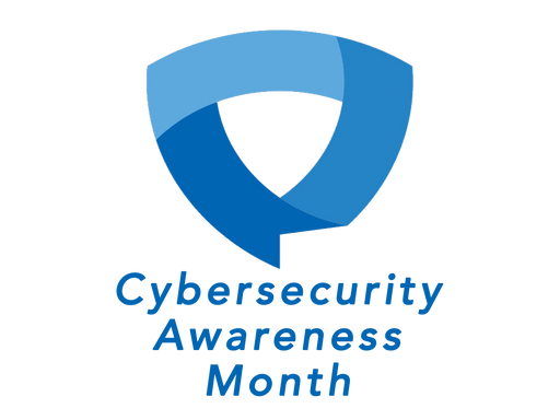 Cybersecurity awareness month logo.