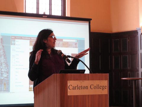 Religion Professor Shana Sippy presents her digital project.
