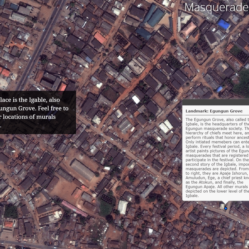 Mapping Masquerades (2012) Digital Humanities Carleton College