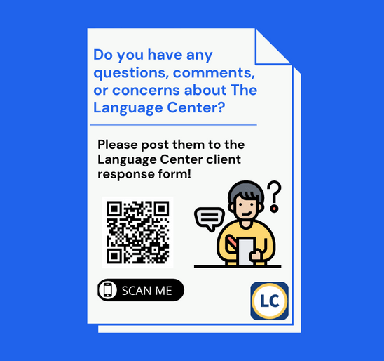 Client response form with QR code