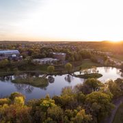 Aerial view of the Carleton College campus