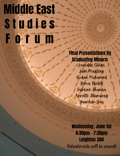 Middle East Forum poster