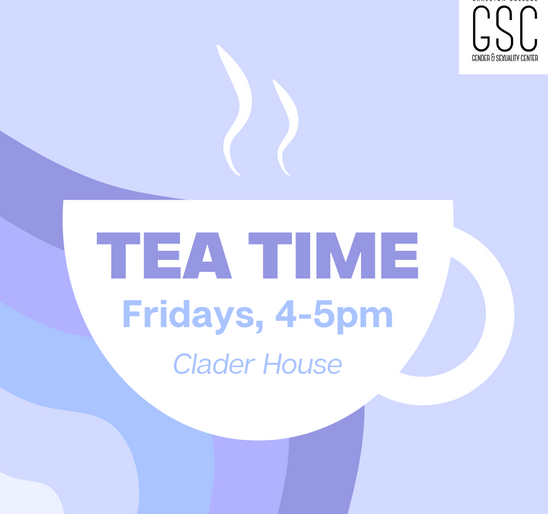 Come to Tea Time! Fridays from 4-5pm