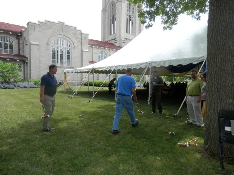 A perfect afternoon for croquet.
