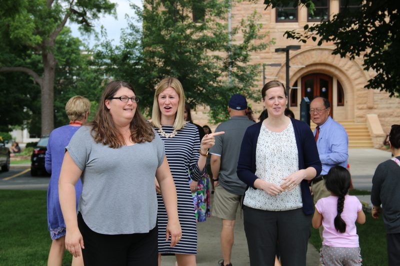 Staff celebrating the start of fiscal year ’18-’19.
