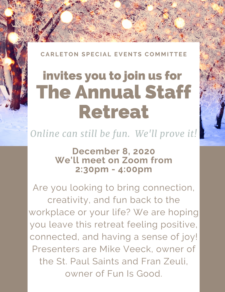 2020 Staff Retreat Poster