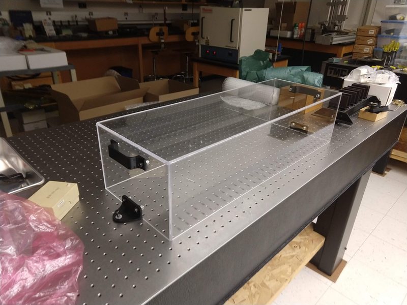 Laser dust enclosure