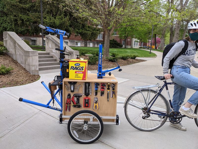 Bike Repair Cart for Sustainability Office