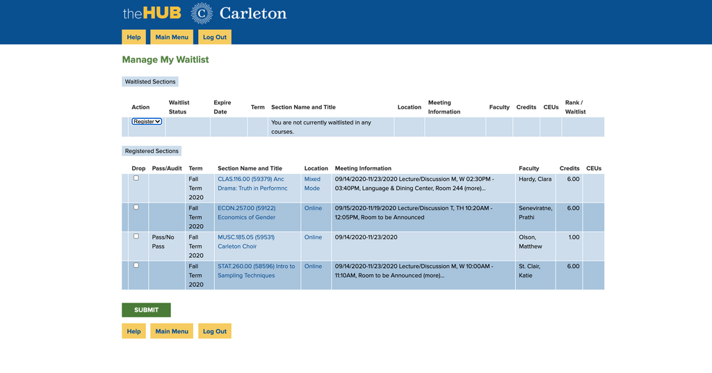 Manage my Waitlist screenshot