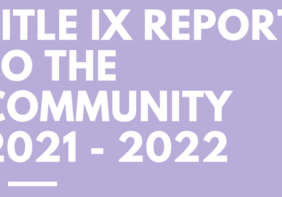 Title IX Report to the Community