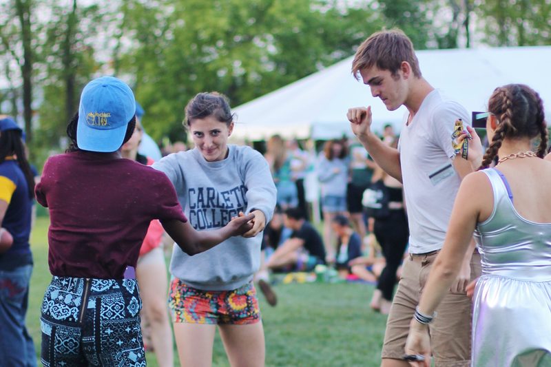 Students dance during Spring Concert