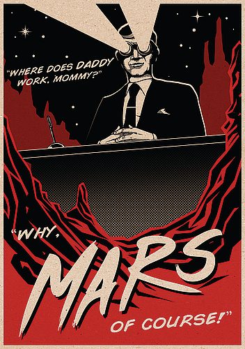 "Mars of Course" poster