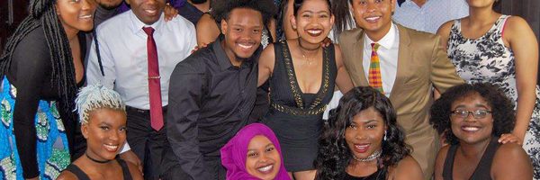 A group photo of members of the African and Caribbean Students Association