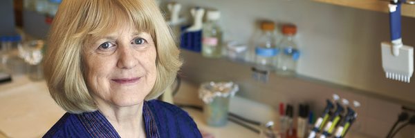 Mary-Claire King poses for a portrait at University of Washington in Seattle