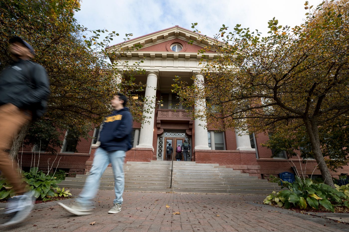 Students entering Laird