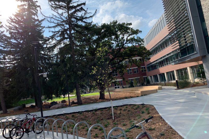 A view of the area surrounding Anderson Hall