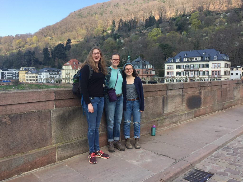girls on a bridge in Germany