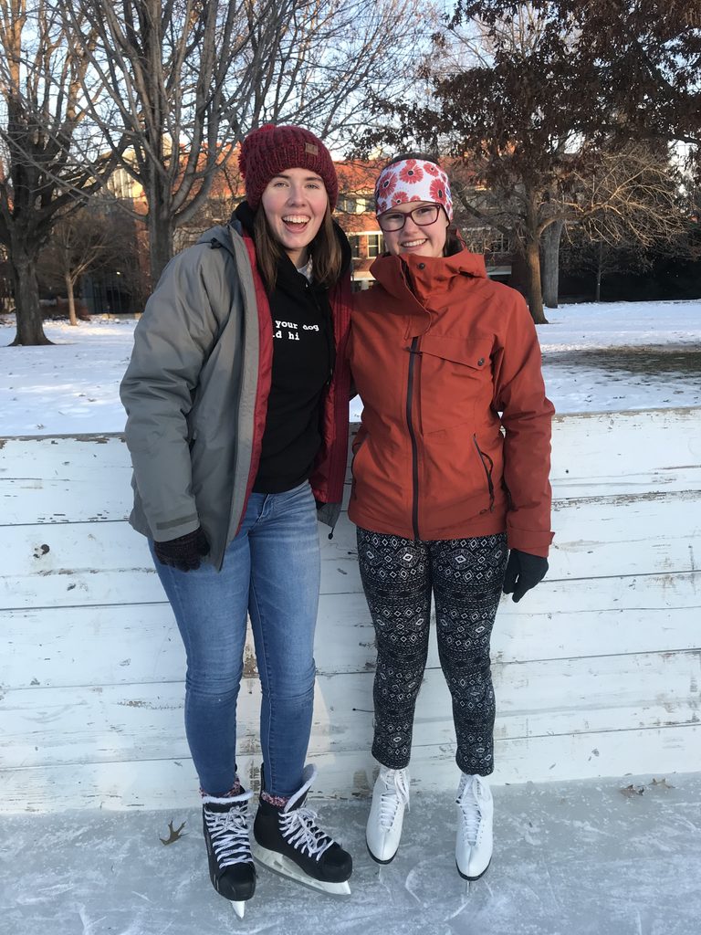 greta and faith skating
