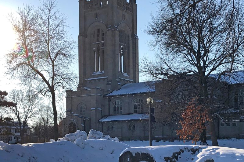 Skinner Chapel in winter