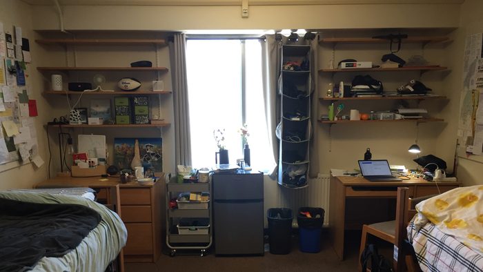 Ethan and Henrie's dorm room in Goodhue
