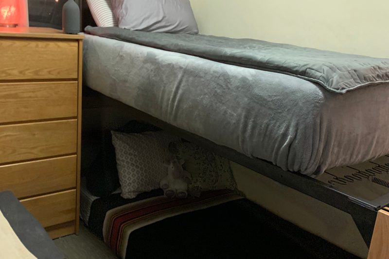 Lucas' small side room in Burton Hall