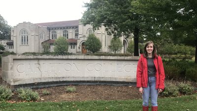 Andriana visiting carleton