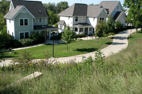 Picture of the student townhouses.