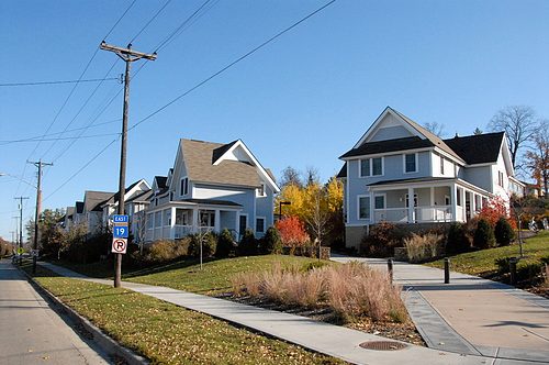 Picture of the student townhouses.