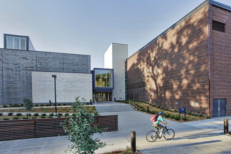 The outside of the Weitz on a sunny day