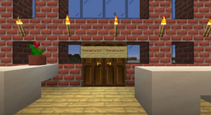 Minecraft version of the Sayles emergency exit