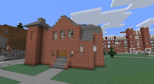 A front view of Minecraft Scoville