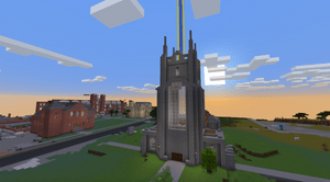 Minecraft skinner from the air.