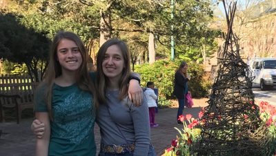 Andriana and Hannah visiting colleges