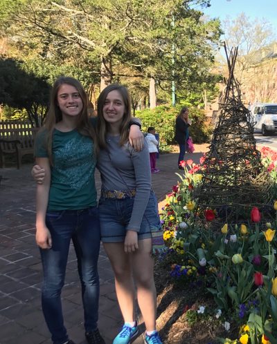 Andriana and Hannah visiting colleges