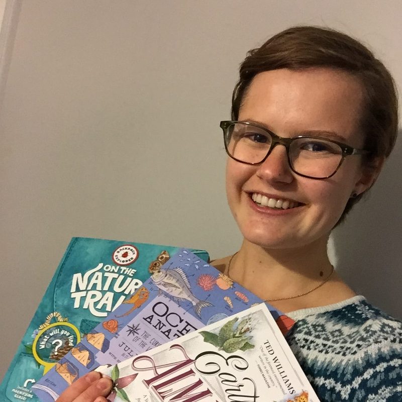 greta with books