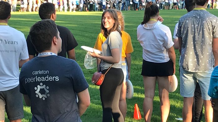 Andriana Frisbee Toss