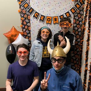 My friends and I during a Halloween event