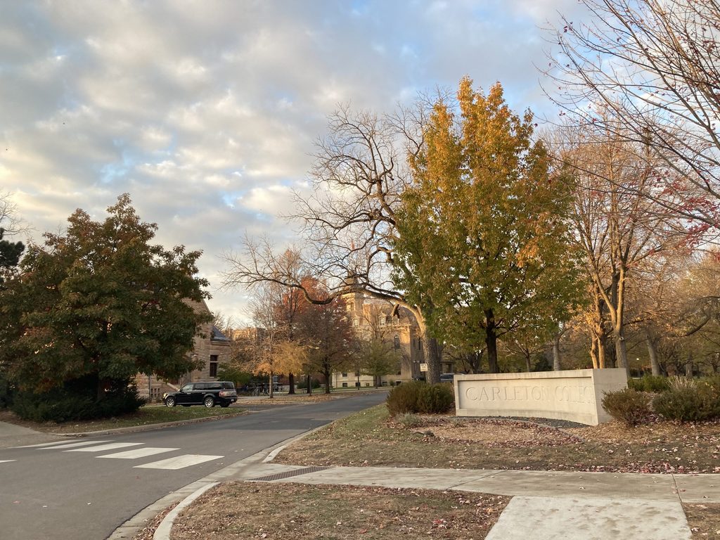 The Carleton sign