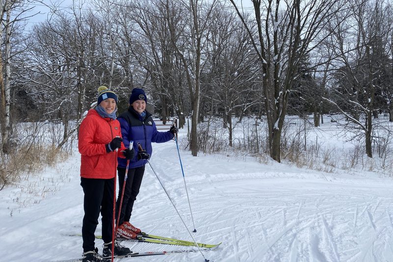 skiing