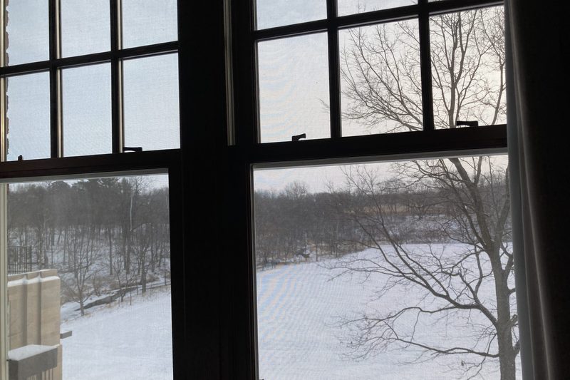 Winter view from 119