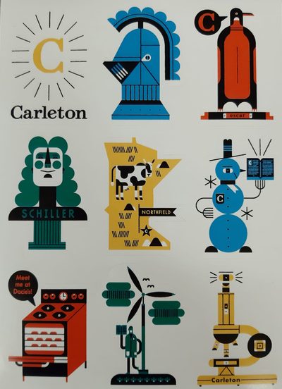 Carleton's Admissions Stickers