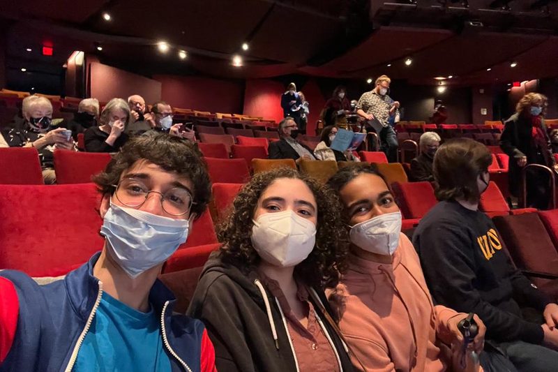 My friends and I at the Guthrie Theater