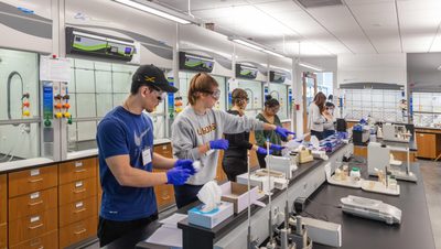 Interior photos of Anderson Hall