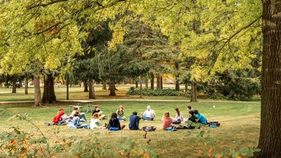 outside class in fall
