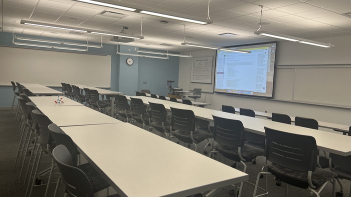 FREN 204 lecture room