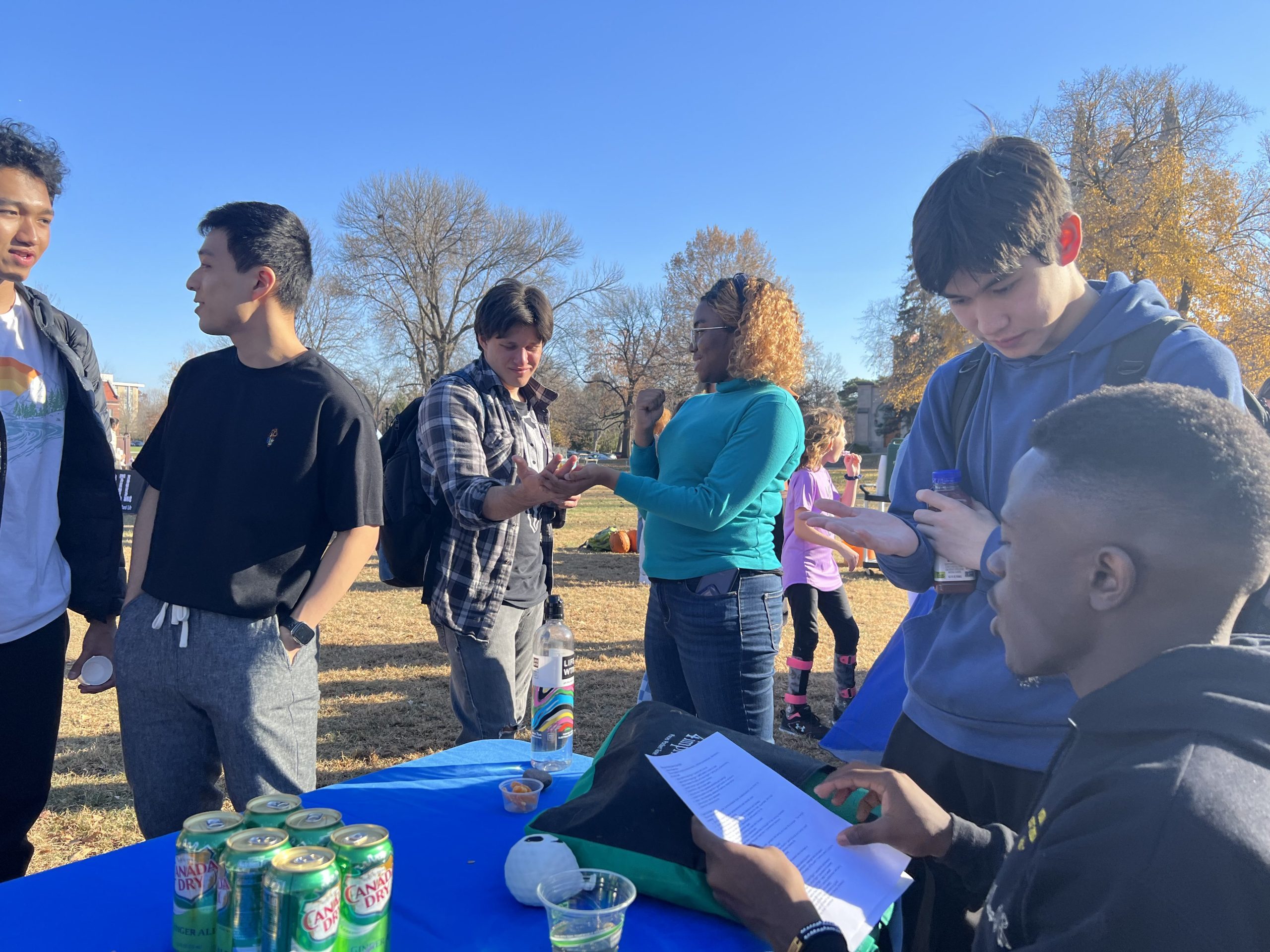 ISL table at the fall festival